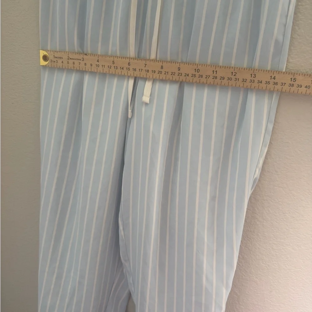 Rachel Parcell Light Blue Striped Joggers‎